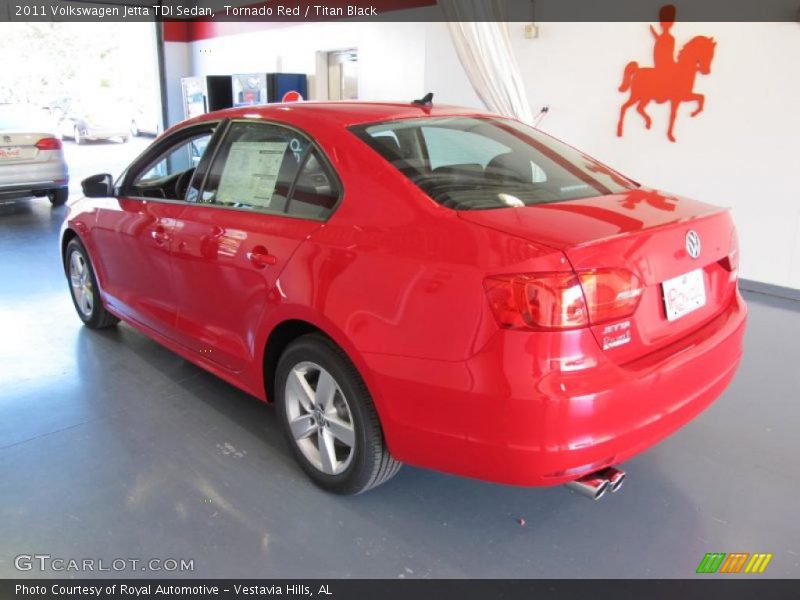 Tornado Red / Titan Black 2011 Volkswagen Jetta TDI Sedan