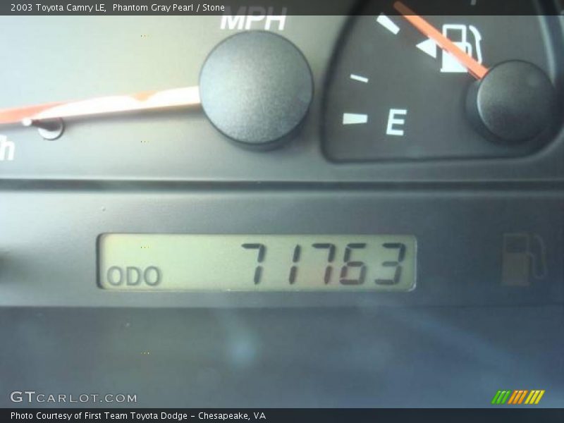 Phantom Gray Pearl / Stone 2003 Toyota Camry LE