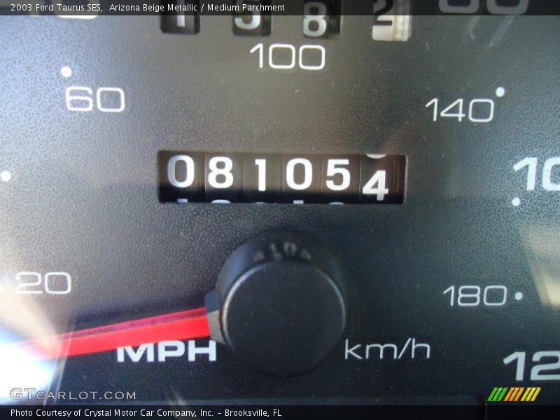 Arizona Beige Metallic / Medium Parchment 2003 Ford Taurus SES