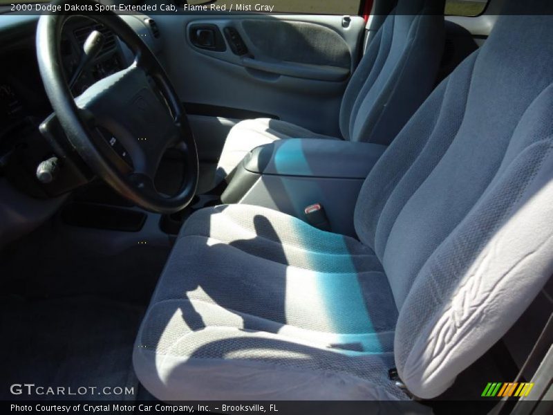 Flame Red / Mist Gray 2000 Dodge Dakota Sport Extended Cab