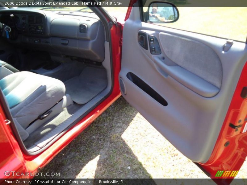 Flame Red / Mist Gray 2000 Dodge Dakota Sport Extended Cab