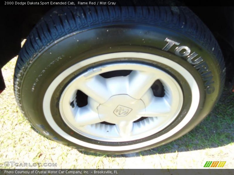 Flame Red / Mist Gray 2000 Dodge Dakota Sport Extended Cab