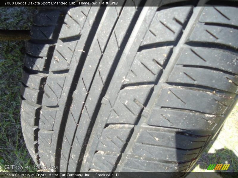 Flame Red / Mist Gray 2000 Dodge Dakota Sport Extended Cab