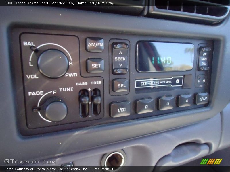 Flame Red / Mist Gray 2000 Dodge Dakota Sport Extended Cab