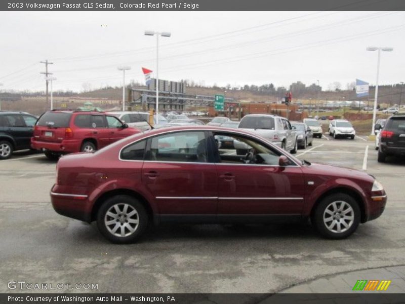 Colorado Red Pearl / Beige 2003 Volkswagen Passat GLS Sedan