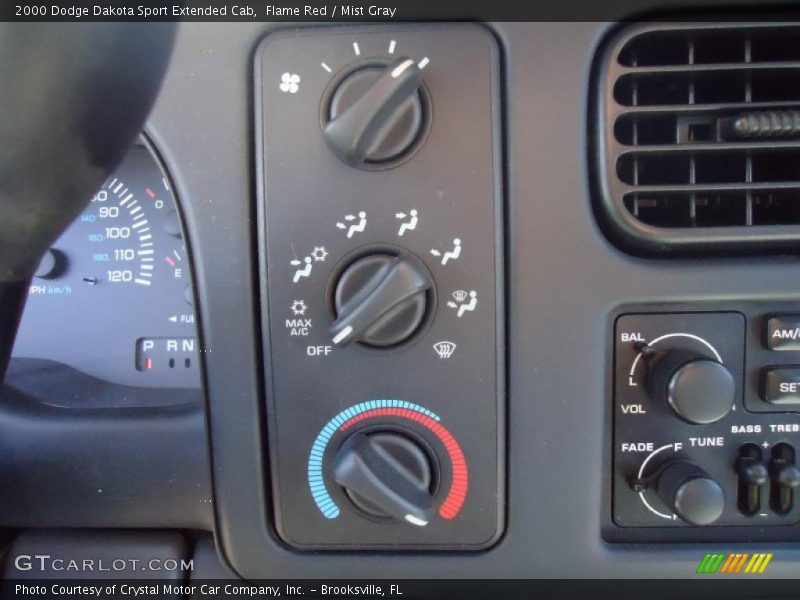 Flame Red / Mist Gray 2000 Dodge Dakota Sport Extended Cab