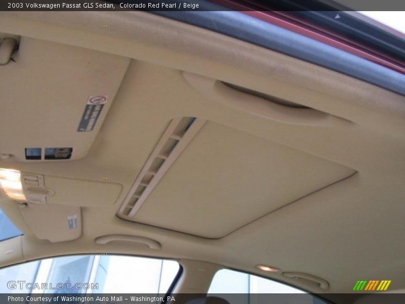 Colorado Red Pearl / Beige 2003 Volkswagen Passat GLS Sedan