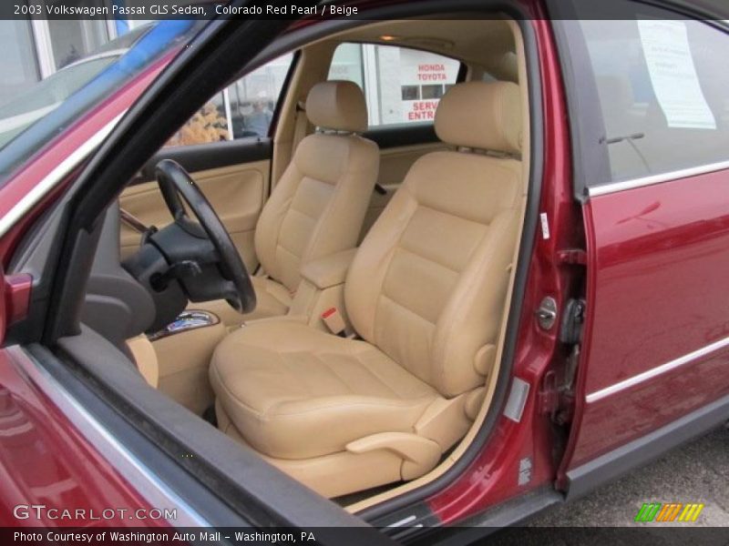 Colorado Red Pearl / Beige 2003 Volkswagen Passat GLS Sedan