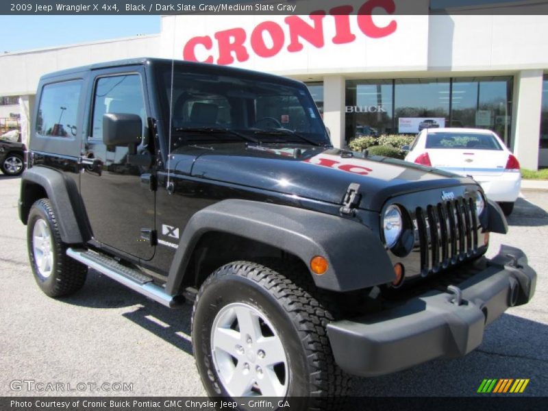 Black / Dark Slate Gray/Medium Slate Gray 2009 Jeep Wrangler X 4x4