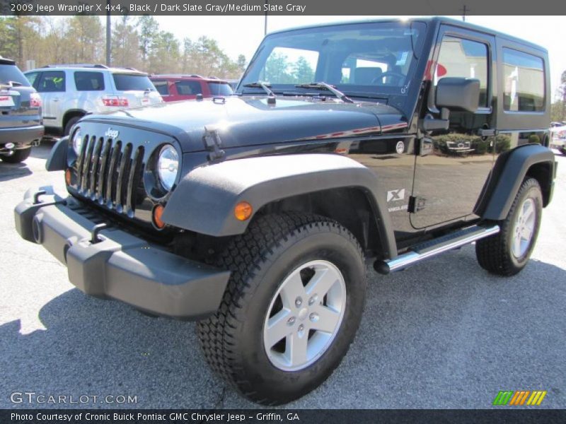 Black / Dark Slate Gray/Medium Slate Gray 2009 Jeep Wrangler X 4x4