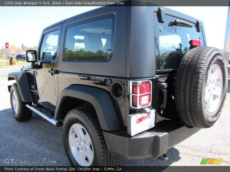 Black / Dark Slate Gray/Medium Slate Gray 2009 Jeep Wrangler X 4x4
