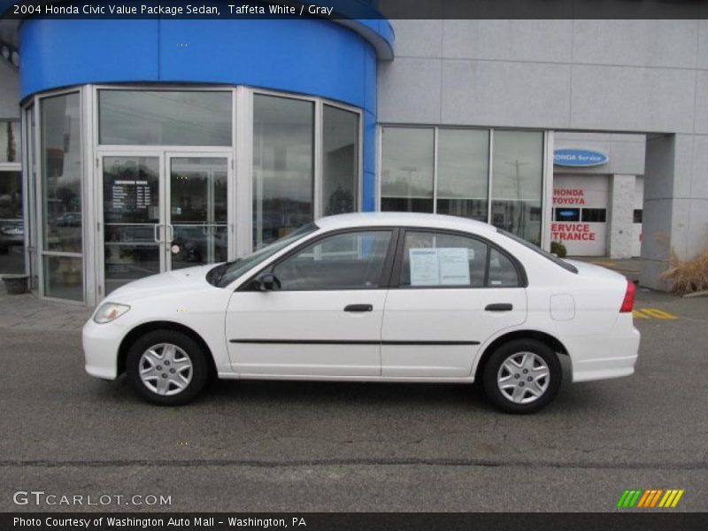 Taffeta White / Gray 2004 Honda Civic Value Package Sedan