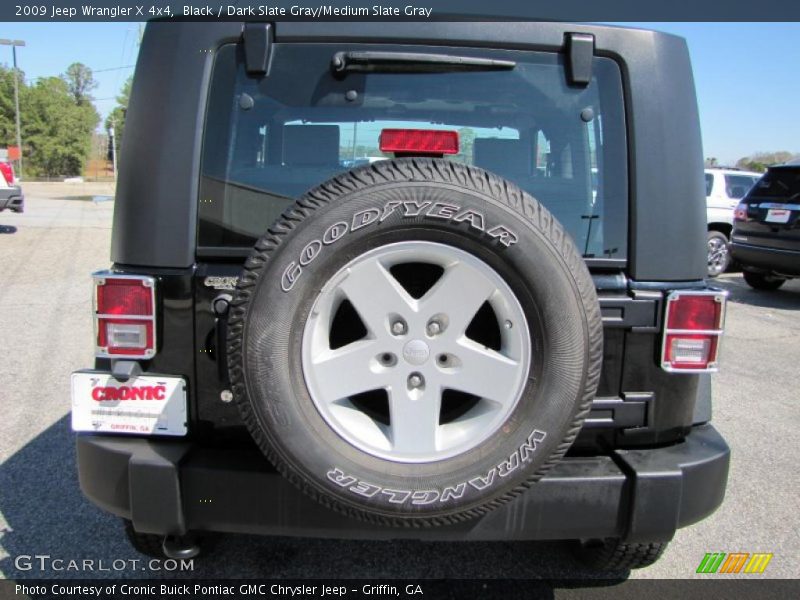 Black / Dark Slate Gray/Medium Slate Gray 2009 Jeep Wrangler X 4x4