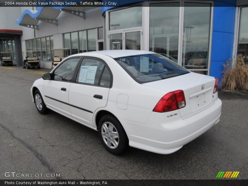 Taffeta White / Gray 2004 Honda Civic Value Package Sedan
