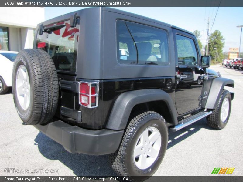 Black / Dark Slate Gray/Medium Slate Gray 2009 Jeep Wrangler X 4x4