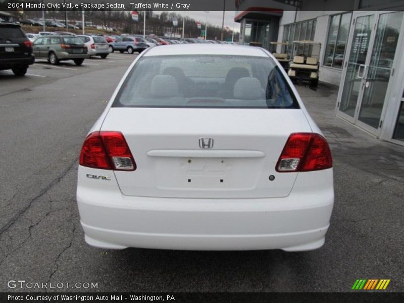 Taffeta White / Gray 2004 Honda Civic Value Package Sedan