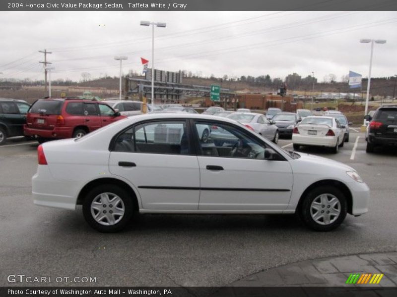Taffeta White / Gray 2004 Honda Civic Value Package Sedan