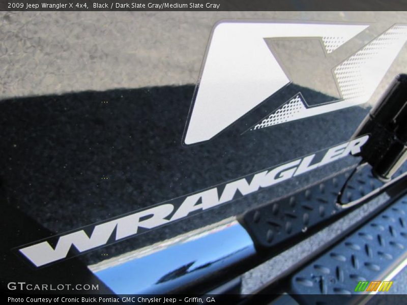 Black / Dark Slate Gray/Medium Slate Gray 2009 Jeep Wrangler X 4x4