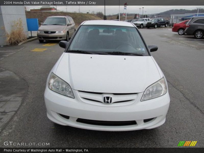 Taffeta White / Gray 2004 Honda Civic Value Package Sedan