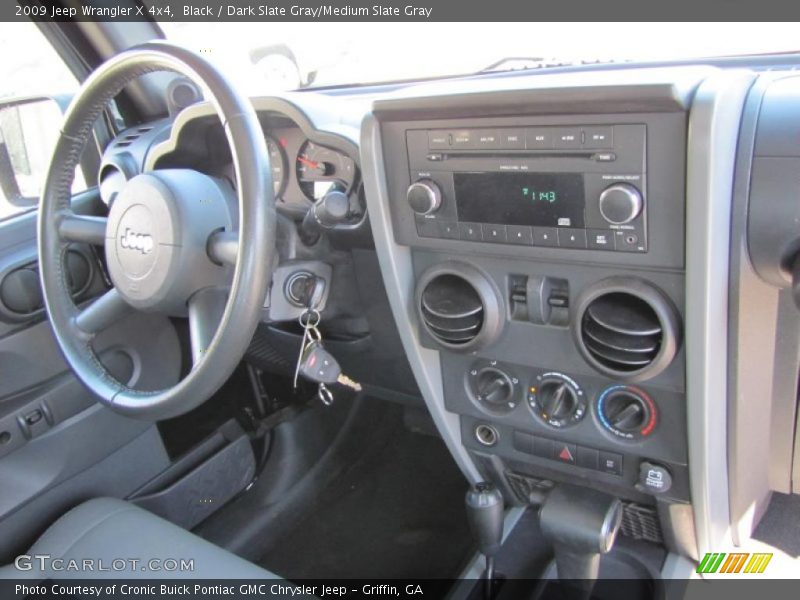 Black / Dark Slate Gray/Medium Slate Gray 2009 Jeep Wrangler X 4x4