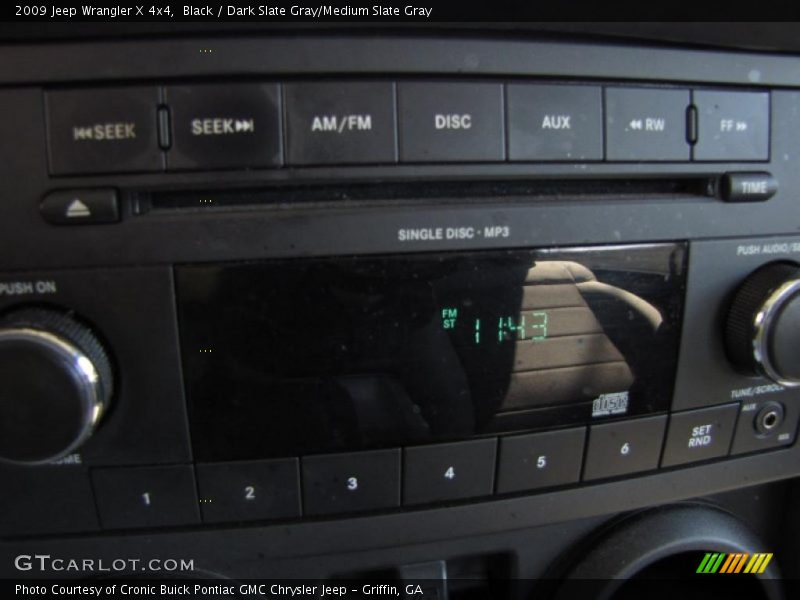 Black / Dark Slate Gray/Medium Slate Gray 2009 Jeep Wrangler X 4x4