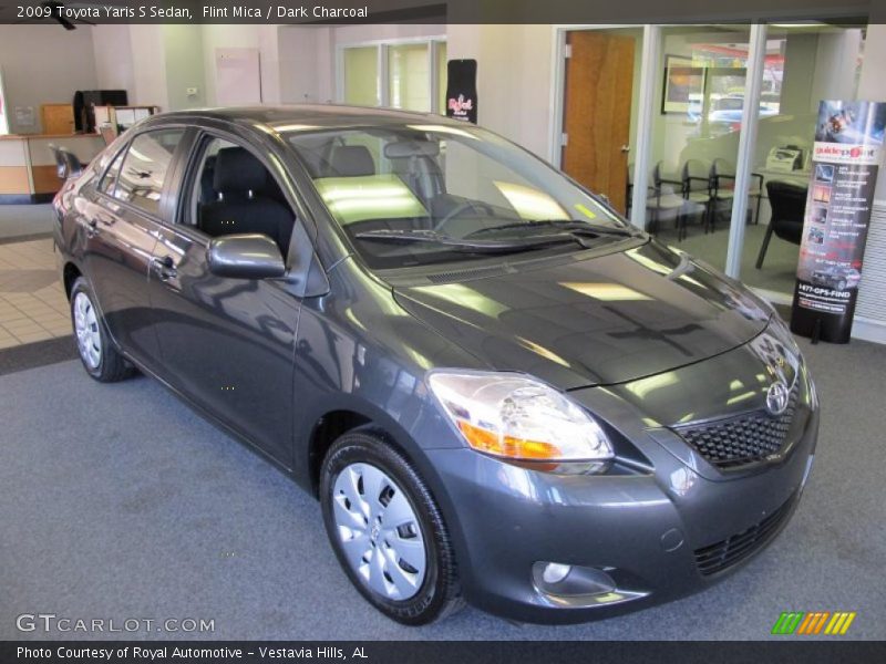 Flint Mica / Dark Charcoal 2009 Toyota Yaris S Sedan