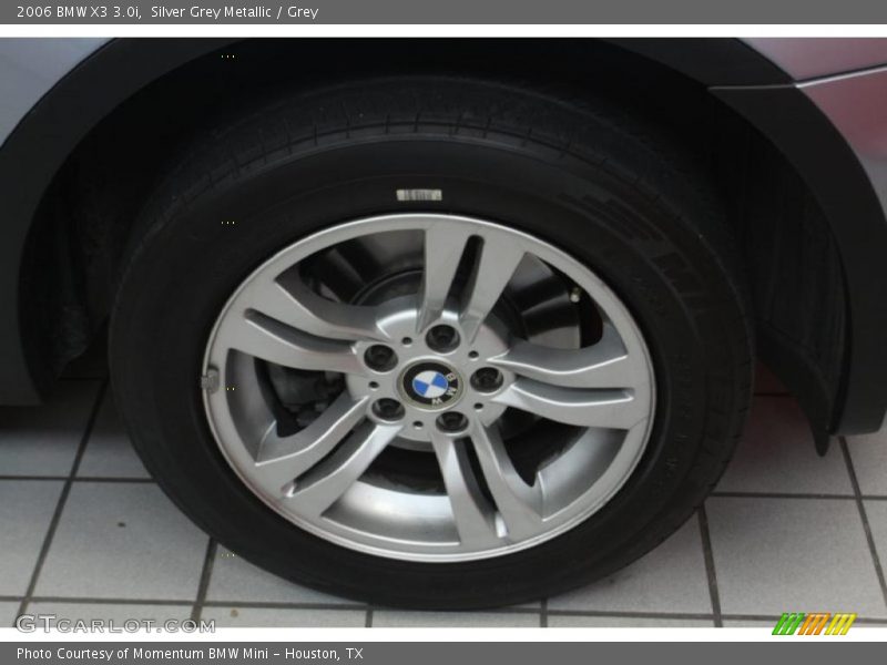 Silver Grey Metallic / Grey 2006 BMW X3 3.0i