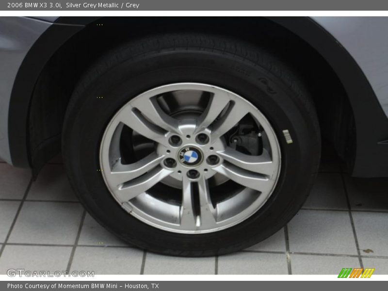 Silver Grey Metallic / Grey 2006 BMW X3 3.0i