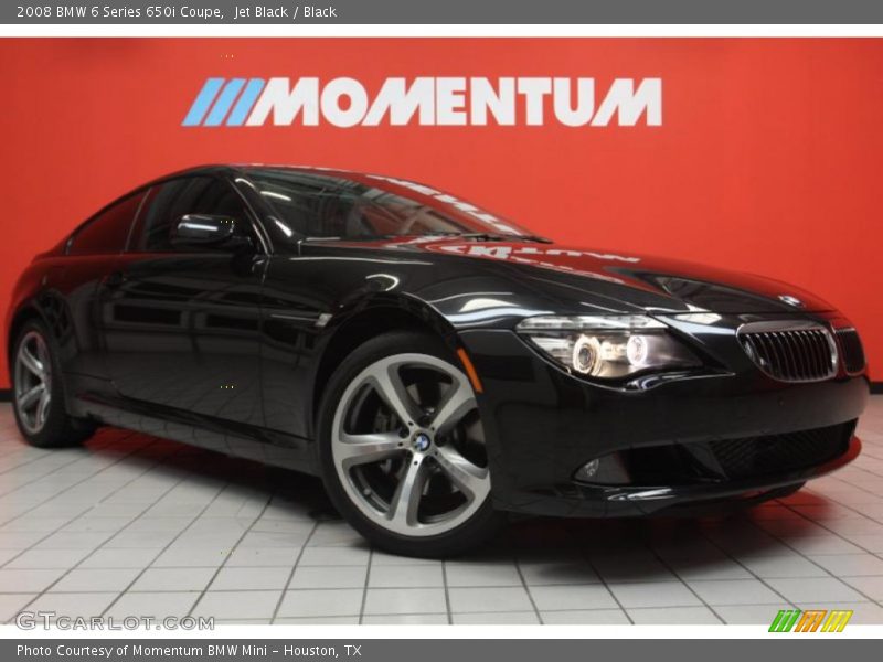 Jet Black / Black 2008 BMW 6 Series 650i Coupe