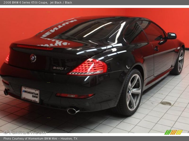 Jet Black / Black 2008 BMW 6 Series 650i Coupe
