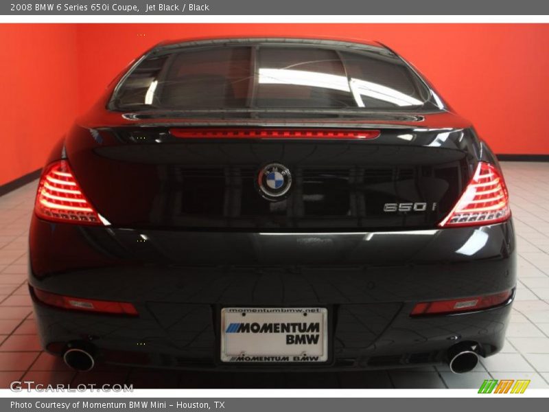 Jet Black / Black 2008 BMW 6 Series 650i Coupe