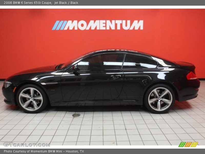 Jet Black / Black 2008 BMW 6 Series 650i Coupe