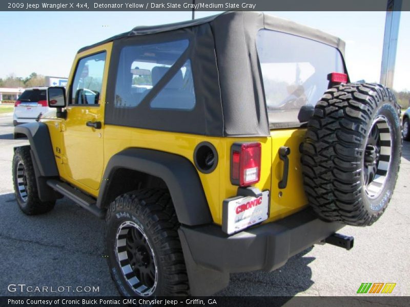 Detonator Yellow / Dark Slate Gray/Medium Slate Gray 2009 Jeep Wrangler X 4x4