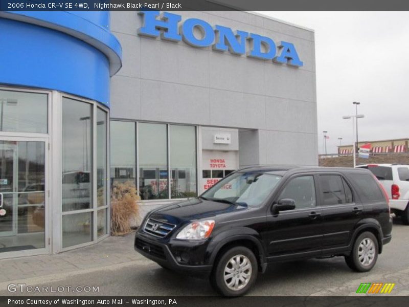 Nighthawk Black Pearl / Black 2006 Honda CR-V SE 4WD