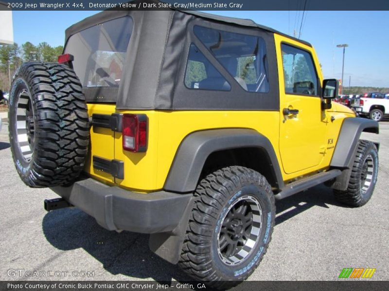 Detonator Yellow / Dark Slate Gray/Medium Slate Gray 2009 Jeep Wrangler X 4x4