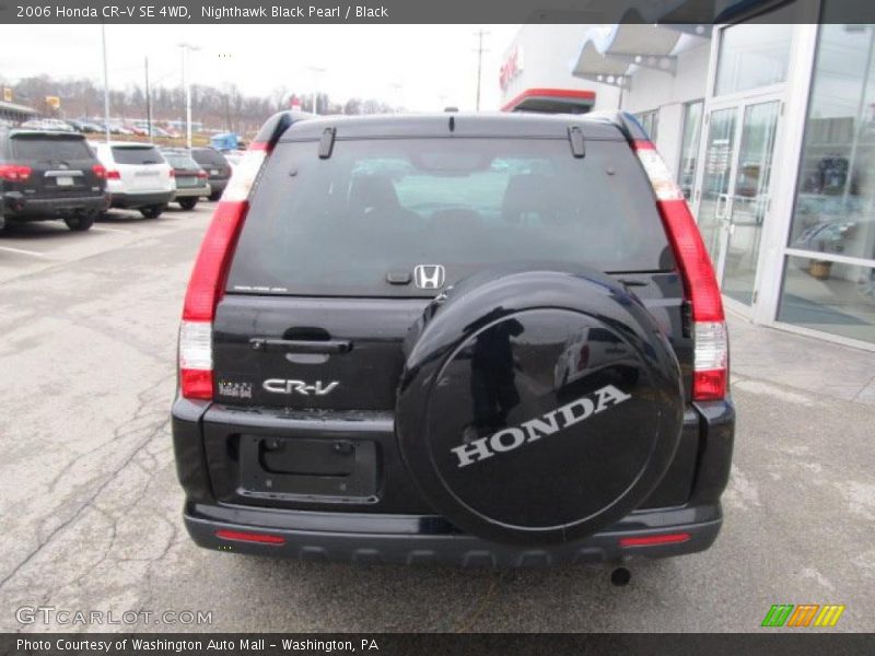 Nighthawk Black Pearl / Black 2006 Honda CR-V SE 4WD
