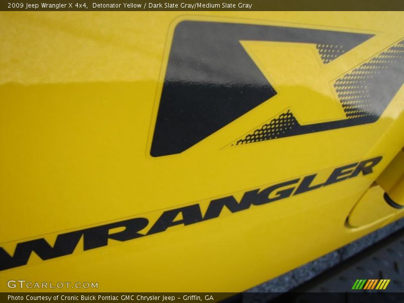 Detonator Yellow / Dark Slate Gray/Medium Slate Gray 2009 Jeep Wrangler X 4x4