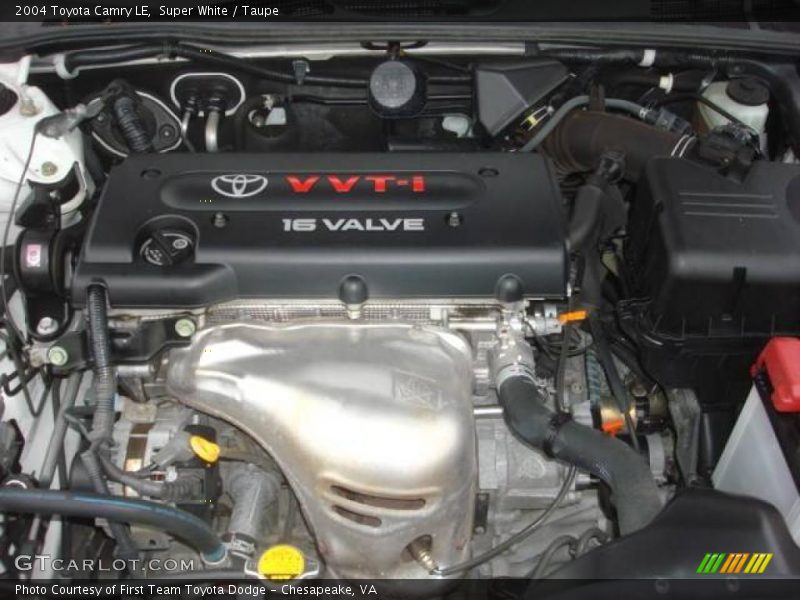 Super White / Taupe 2004 Toyota Camry LE