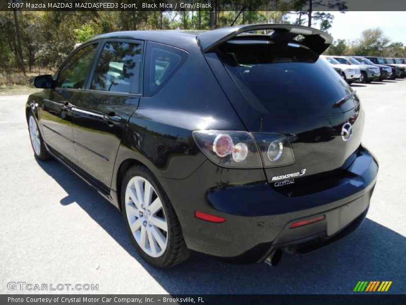 Black Mica / Gray/Black 2007 Mazda MAZDA3 MAZDASPEED3 Sport