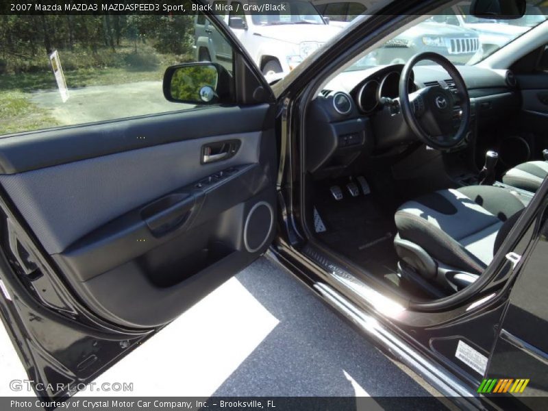 Black Mica / Gray/Black 2007 Mazda MAZDA3 MAZDASPEED3 Sport