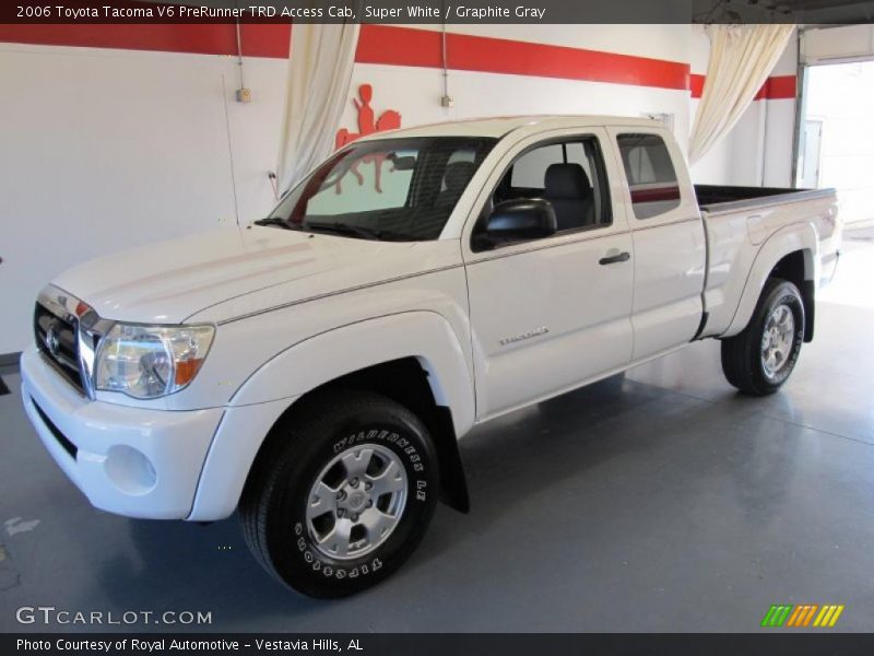 Super White / Graphite Gray 2006 Toyota Tacoma V6 PreRunner TRD Access Cab