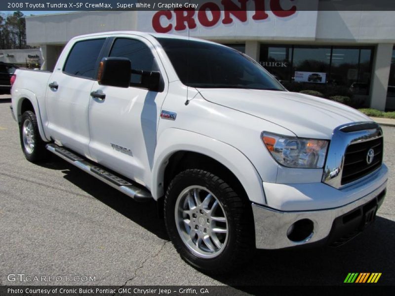 Super White / Graphite Gray 2008 Toyota Tundra X-SP CrewMax
