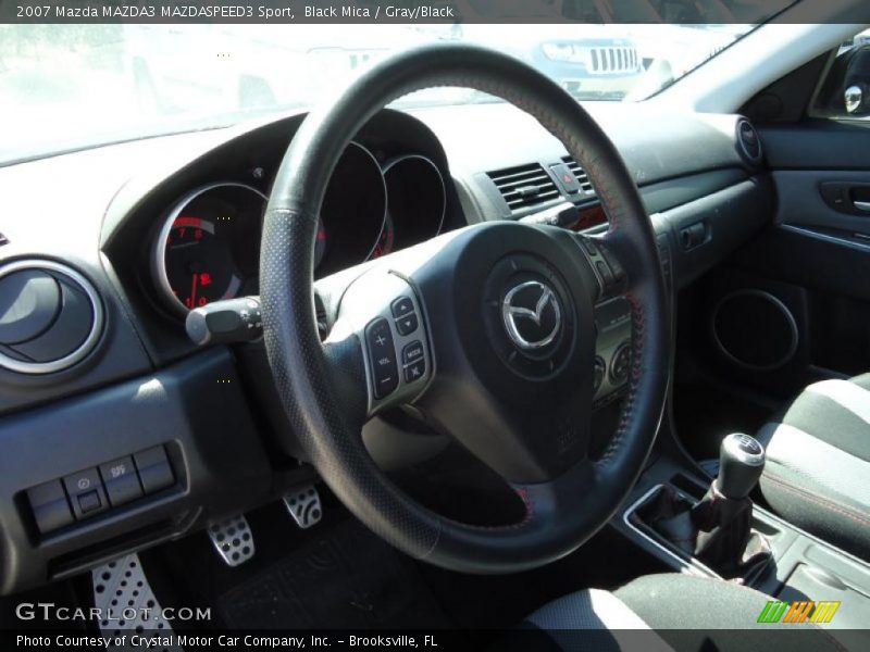 Black Mica / Gray/Black 2007 Mazda MAZDA3 MAZDASPEED3 Sport