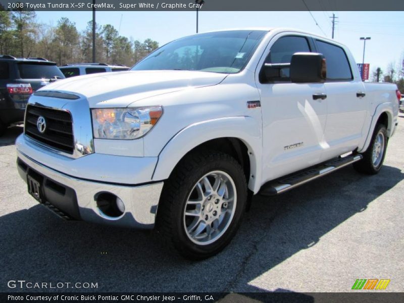 Super White / Graphite Gray 2008 Toyota Tundra X-SP CrewMax