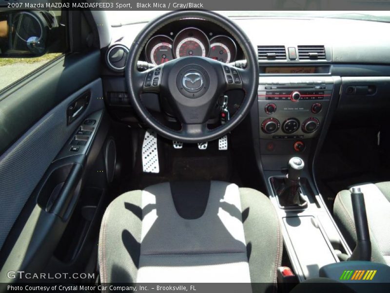 Black Mica / Gray/Black 2007 Mazda MAZDA3 MAZDASPEED3 Sport