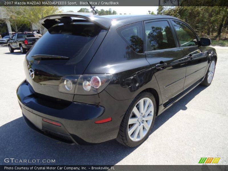 Black Mica / Gray/Black 2007 Mazda MAZDA3 MAZDASPEED3 Sport