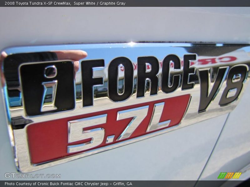 Super White / Graphite Gray 2008 Toyota Tundra X-SP CrewMax