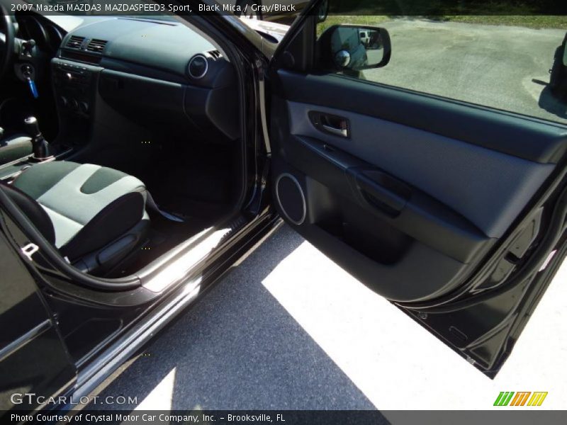Black Mica / Gray/Black 2007 Mazda MAZDA3 MAZDASPEED3 Sport