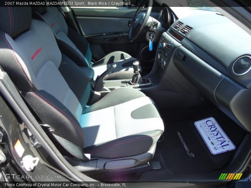Black Mica / Gray/Black 2007 Mazda MAZDA3 MAZDASPEED3 Sport