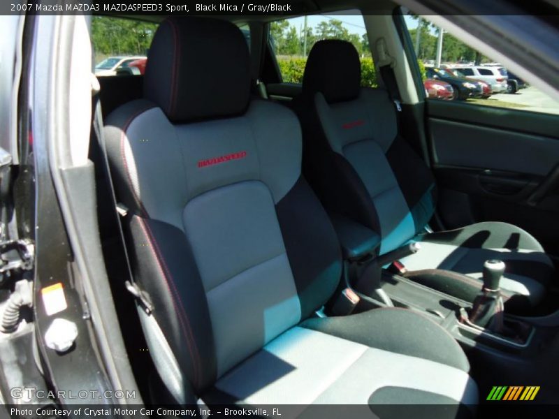 Black Mica / Gray/Black 2007 Mazda MAZDA3 MAZDASPEED3 Sport